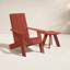 Chaise Adirondack en plastique avec table Byrnes-1719766161
