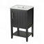 Meuble-lavabo de 20 pouces avec lavabo, porte à fermeture douce et grand espace de rangement pour les salles de bain modernes-129184609