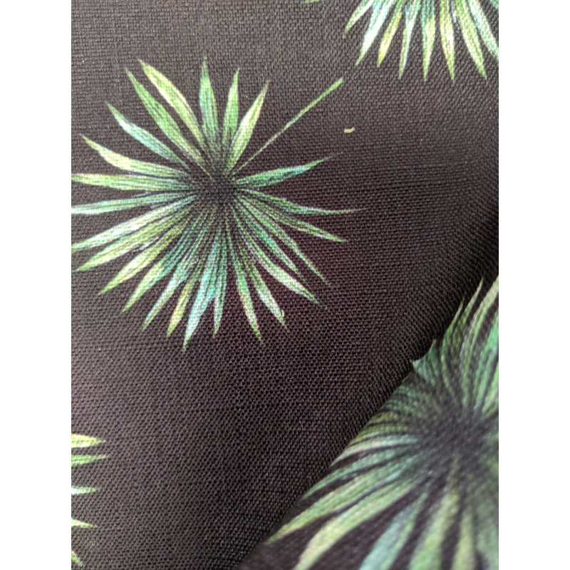 Tissu antilles, Noir / Vert
