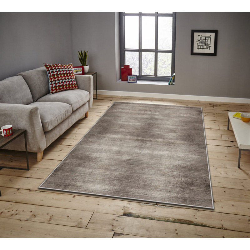 Tapis luxueux, 100% polyester, 5,9 x 9,2 pieds | Poids de 740 g / m², tissu en velours facile à nettoyer, tissu velours facile à nettoyer, hauteur des poils de 0,08 po | Lavable à la machine, parfait pour le salon et la chambre à coucher