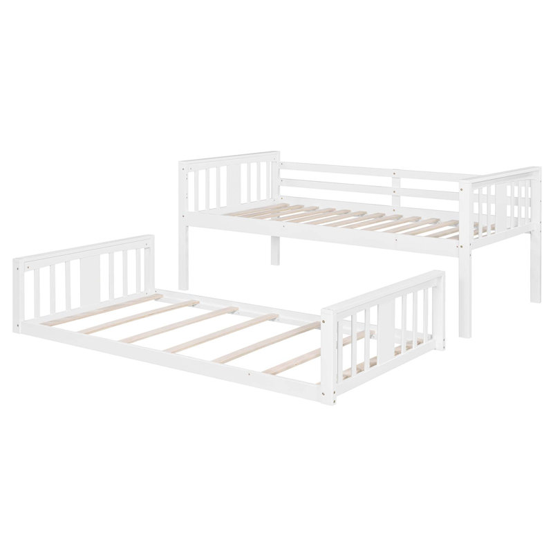 Bunk Bed With Ladder, White