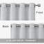 Aspire Homeware Linen 100% Blackout Curtain Pair for Hotel Style Bedroom Comfort-20591639-20591634