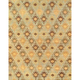 Canvello Modern Ikat Design Brown Area Rugs - 9'2" X 12'