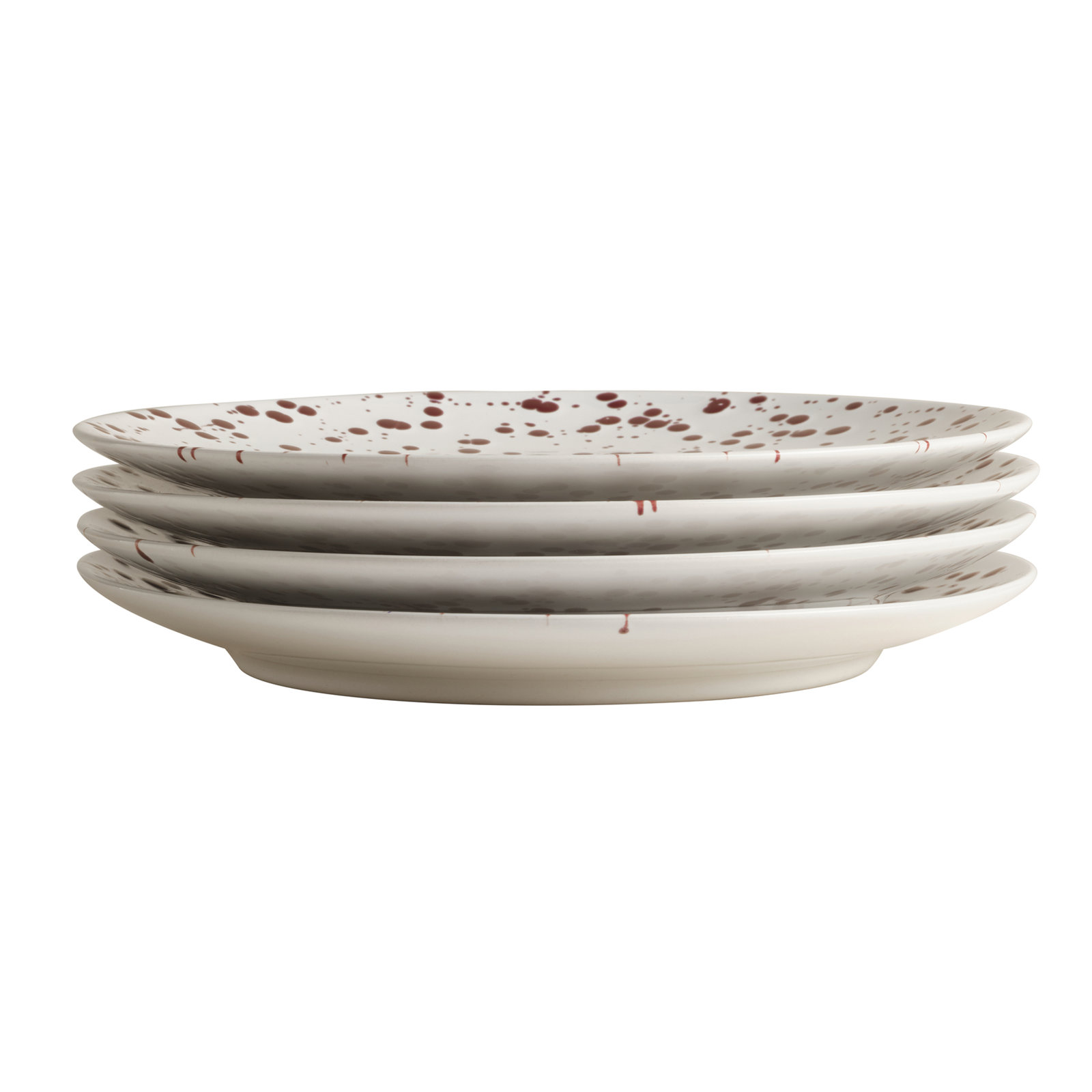 Year & Day Splatter Big Plates, Red