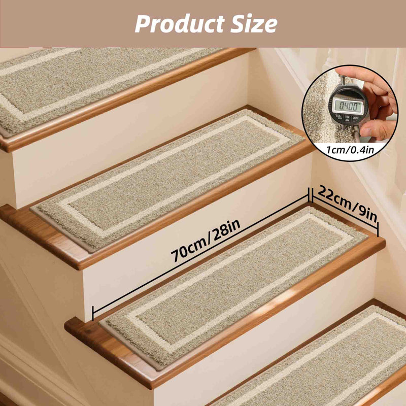 Non-Slip Stair Tread, Beige