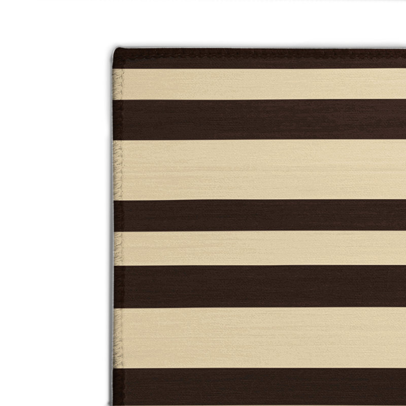 Tapis intérieur / extérieur beige HorizontalStripes, Rectangle 4pi x 6 pi