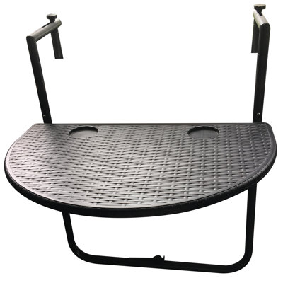 Table d'appoint pliante en plastique Gatrell