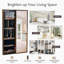 Blayde Wall Jewellery Cabinet with Mirror Jewelry Armoire-786815502