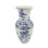 Vase de table 18 "en céramique bleue et blanche