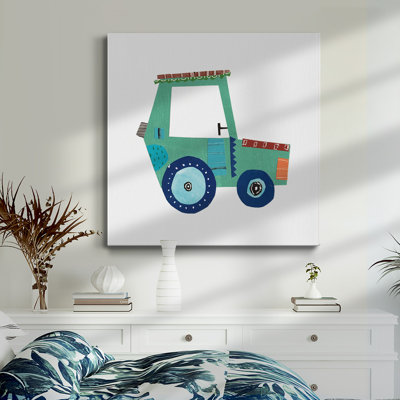 Tracteur II - Toile tendue avec châssis de qualité supérieure - prête à être accrochée