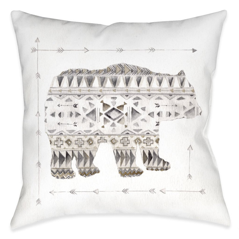 Winter Lodge Throw Pillow, No