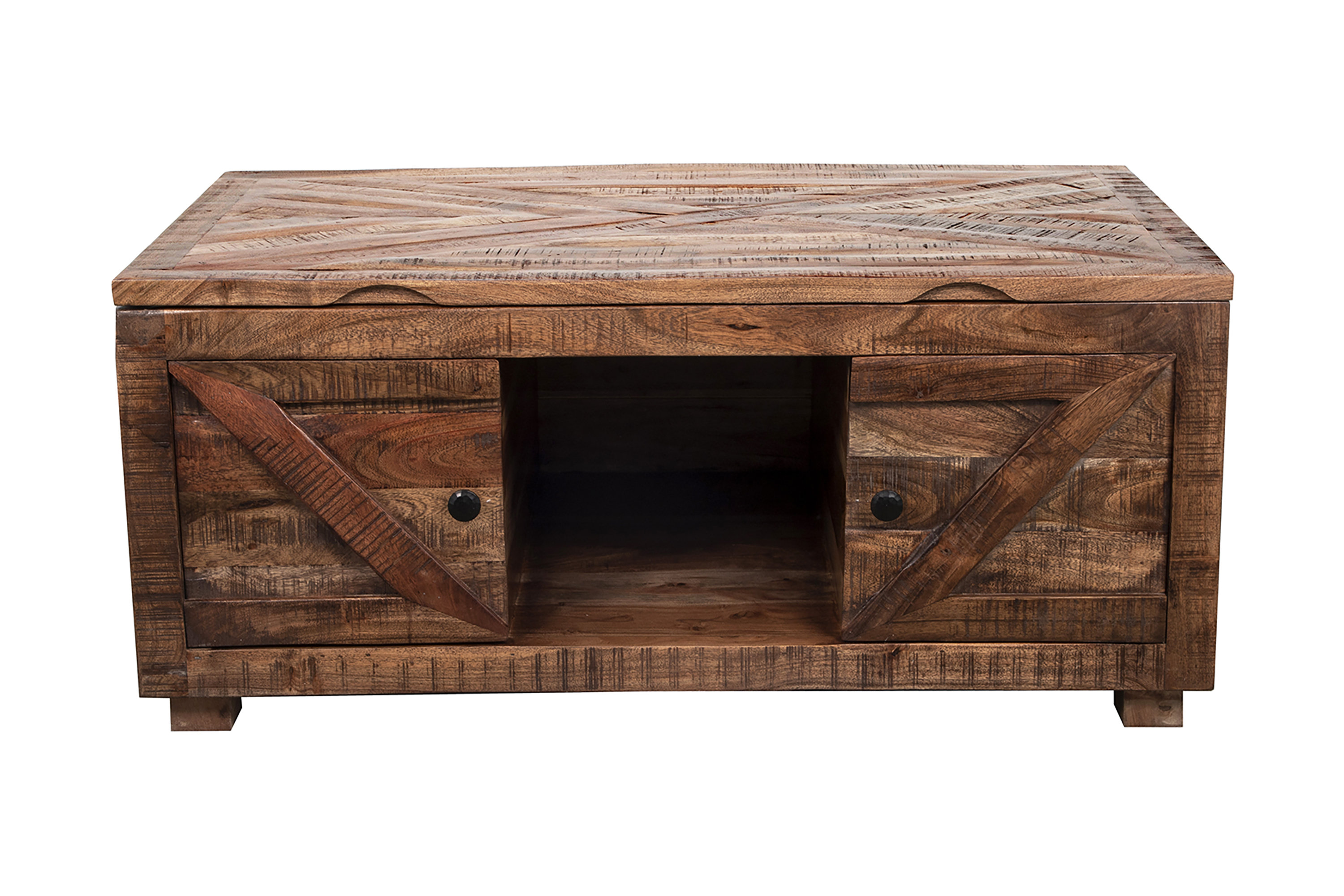 Loon Peak® Gunnison Solid Wood Lift Top Coffee Table RHTLT011, Brown ...