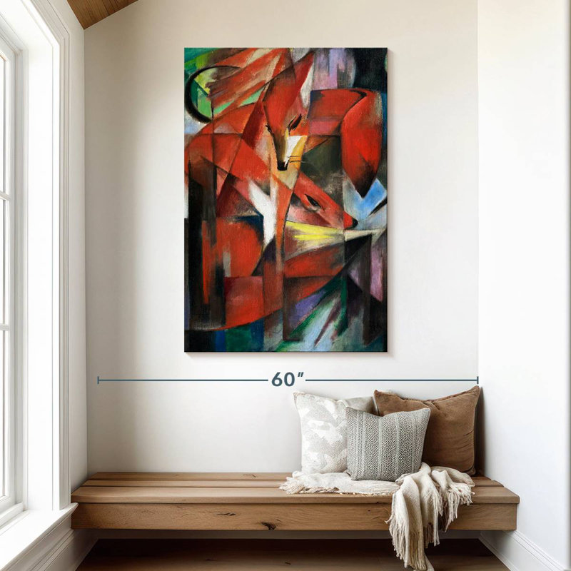 Brampt The Foxes 1913, 48" H x 32" W