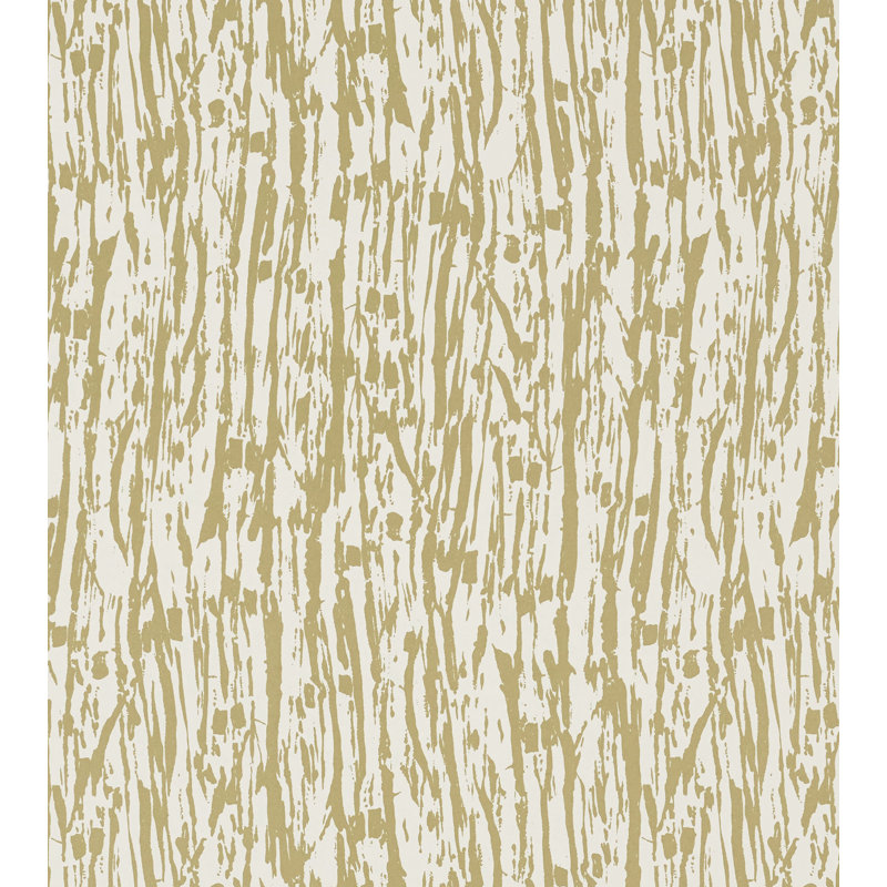 Tree Texture Wallpaper, Pale Gold