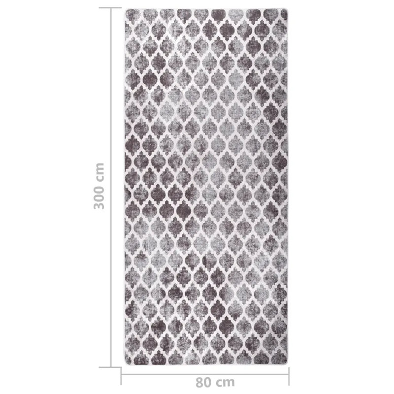 Swerve Geometric Area Rug, Runner 80 x 300cm