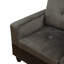 Canapé et chaise longue en flanelle de 103,5 po Taupe-473293631-473293629