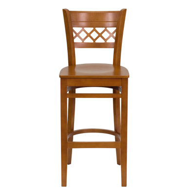 Hercules Counter Stool with Solid Wood Frame