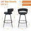 Tabouret de comptoir pivotant rembourré-1611122031-1611122025