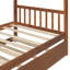 Lit en bois avec lit gigogne simple pour enfants, idéal pour les jeux créatifs et un sommeil confortable-1692057422-1692057423