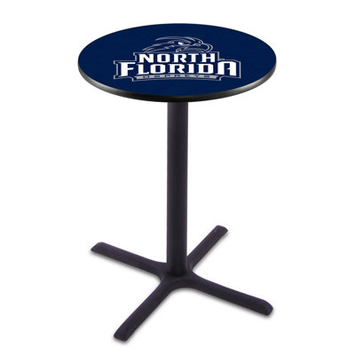 NCAA Round Metal Base Dining Table