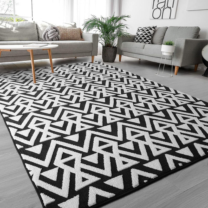 George Oliver Rectangle Lazare 4x6 Area Rug with Non-Slip Backing | Wayfair