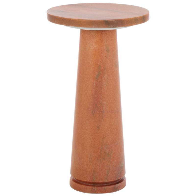 Alysson Marble Top End Table, Clay