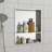 21" X 17" Stainless Steel Shower Niche Double Shelf-1065434145