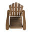 Chaise brun foncé pliable pour faciliter la gestion de l'espace en brun, fabriquée à partir de bois massif d'extérieur
