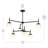 Rigsby Six-Light Matte Black Two-Tier Chandelier-127380307