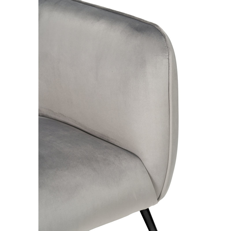 Lucca 2 Seater Velvet Sofa, Grey