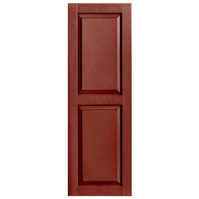 Exterior Vinyl Raised Panel Shutter Single