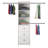 Geren 73.1'' - 89.1'' Closet System-1475475083