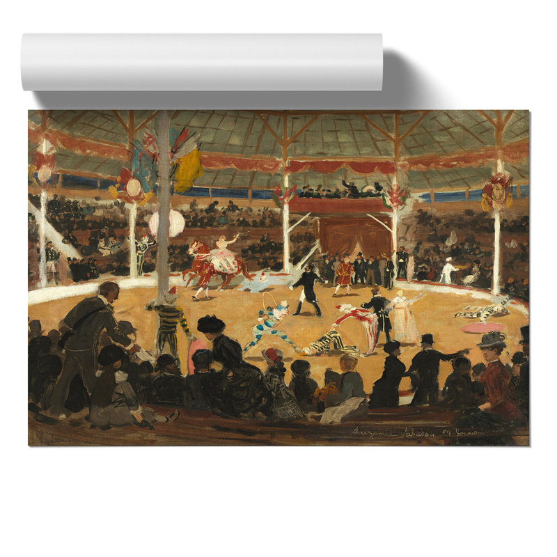 The Circus by Suzanne Valadon - No Frame Painting, 21cm H x 30cm W x 0.1cm D
