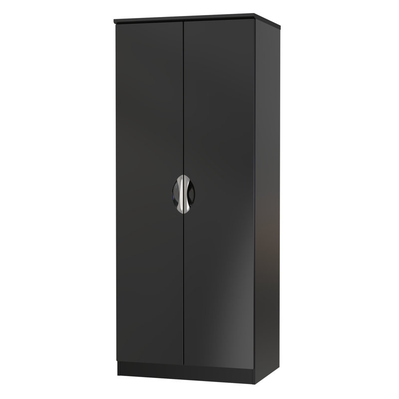 Strella 2 Door Wardrobe, Black