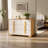 47.2'' W Natural and White 6-Drawer Dresser