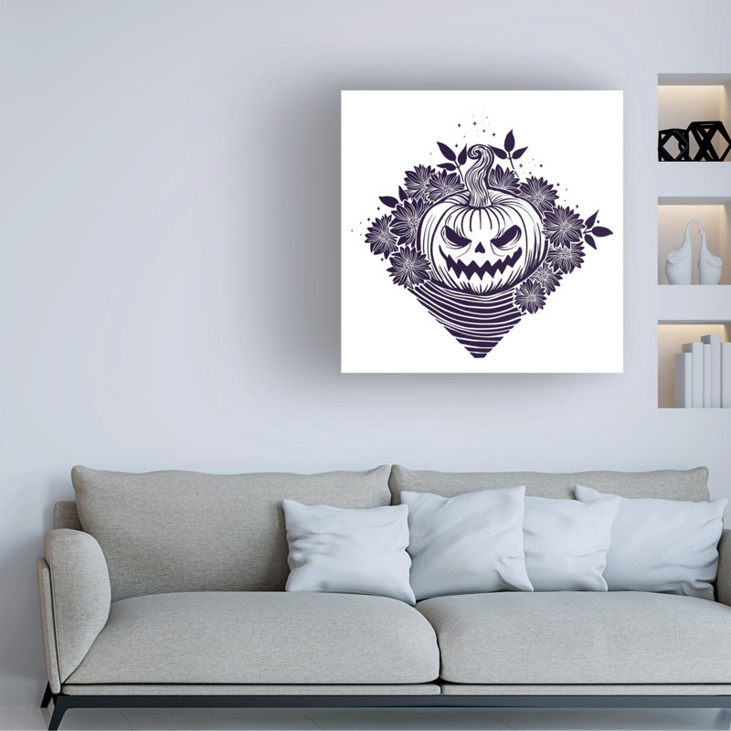 Rachel Hallquist Pumpkin Canvas Art, 14'' H x 14'' W