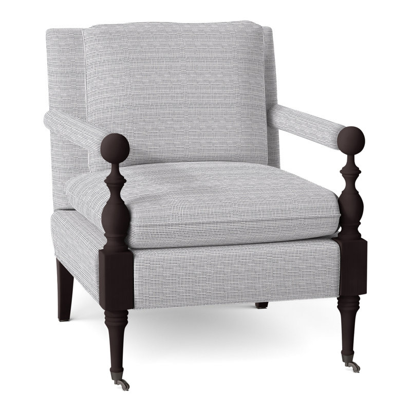 Leslie Armchair, Perigold Rest Ink, Espresso