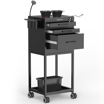 Mobile Utility Cart with Lockable Drawers