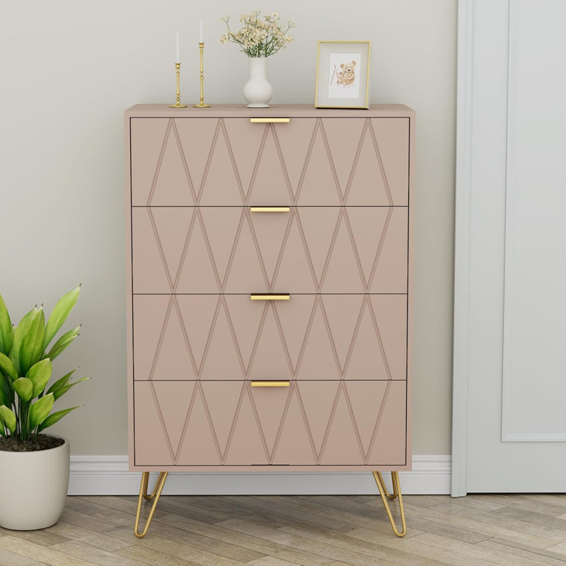 Marable 4 Drawer 59.9cm W Chest, Cashmere