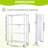 4 Tier Folding Shelf with Wheels