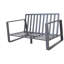 Canapé double + table basse rectangulaire, coussins brun clair YB15052 (Tino Tino)