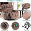 Fauteuil de massage inclinable électrique chauffant-1028406526