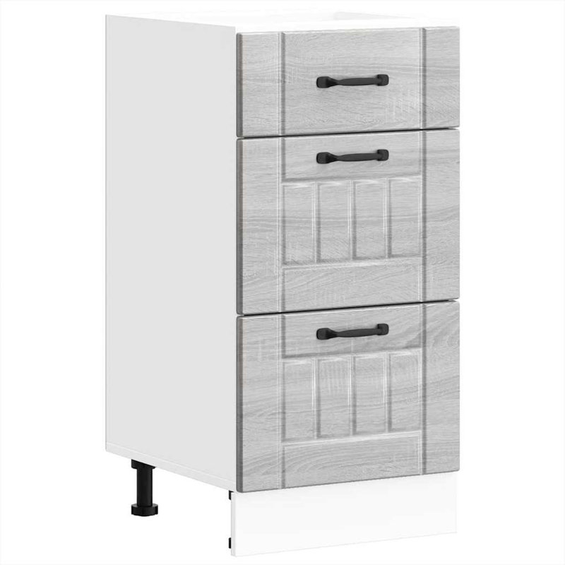 Asela Standard Wall Cabinet, grey sonoma