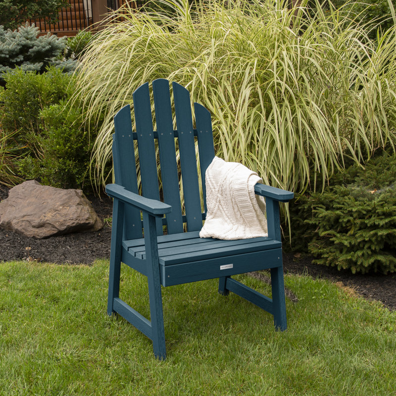 Chaise Adirondack en plastique / résine Rialto, Bleu Nantucket