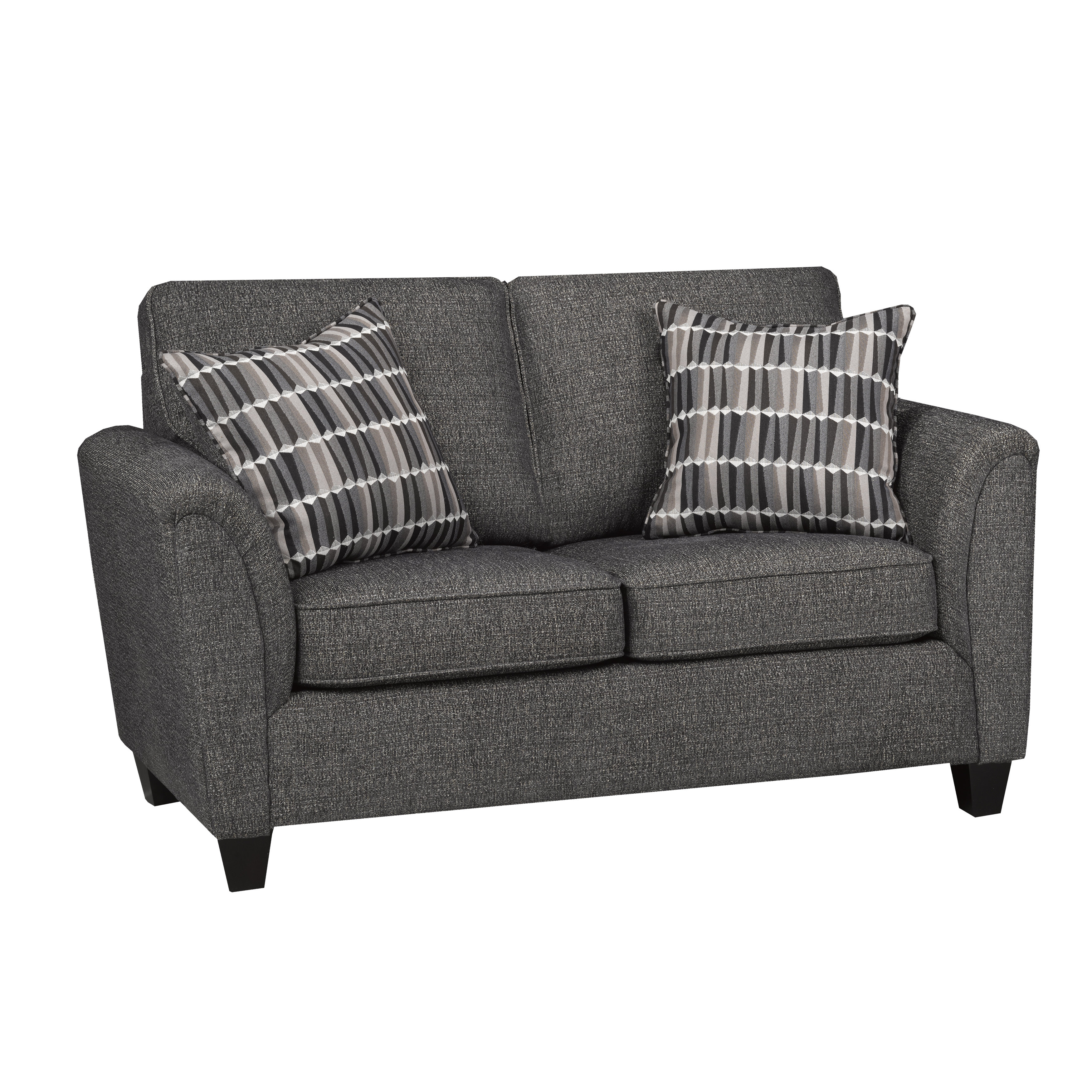 Latitude Run® 60" Rolled Arm Loveseat with Reversible Cushions | Wayfair