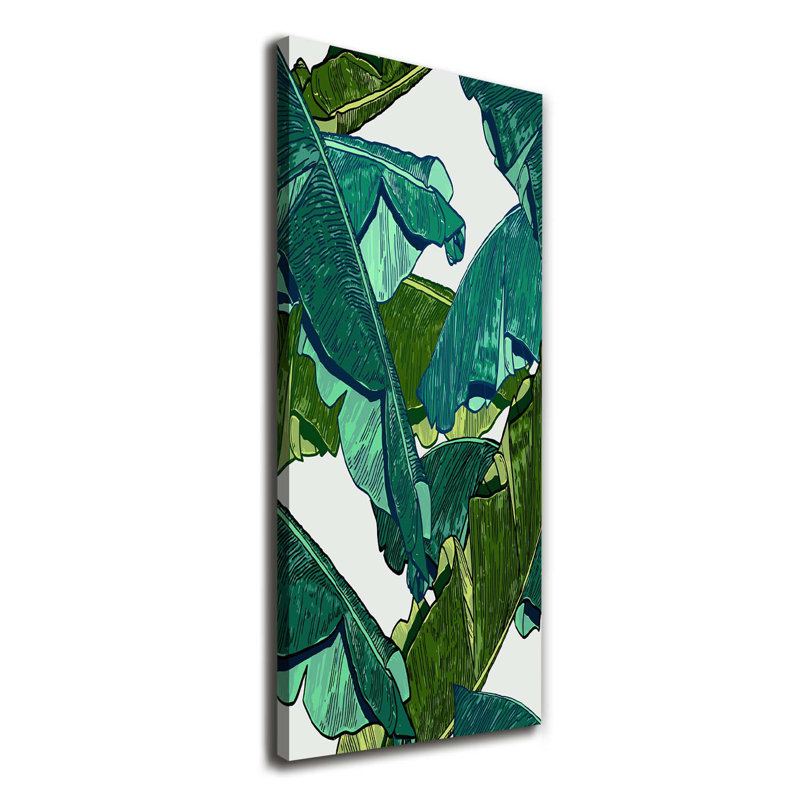 Banana Leaves - Wrapped Canvas Print