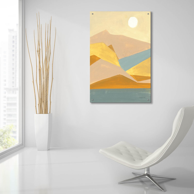 «Retro Abstract 1» par Danhui Nai, art mural en verre acrylique, H 36 po x l 24 po x P 0,2 po