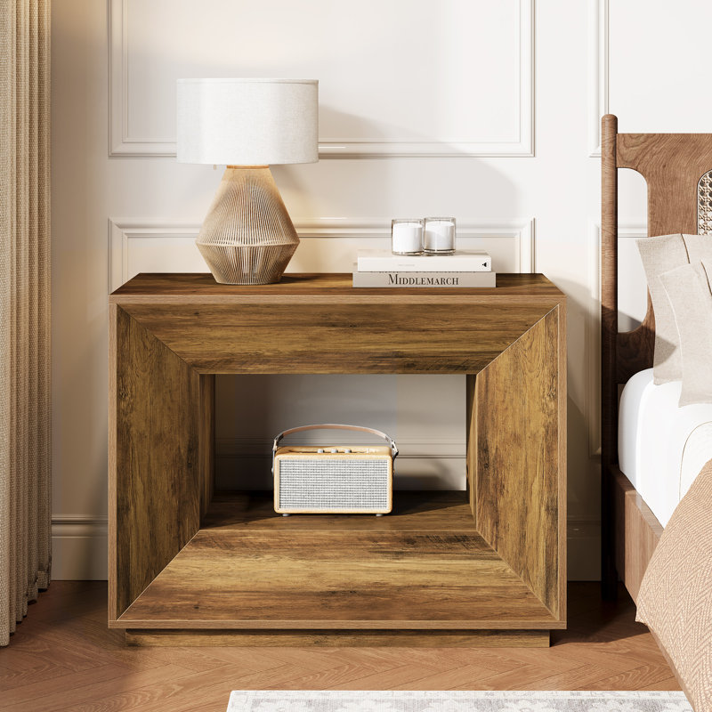 Grande table de chevet surdimensionnée avec rangement pour la chambre à coucher