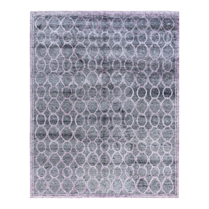 Overdyed One-of-a-Kind Rectangle 8'2" X 10'1" Hand Knotted Area Rug