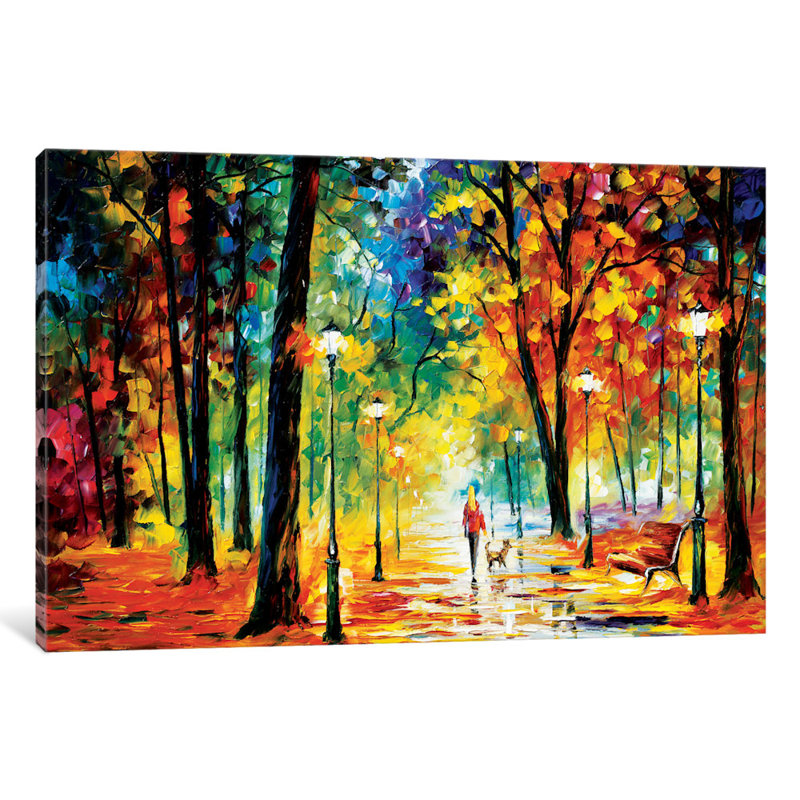 «Improvisation of nature», reproduction d'art sur toile tendue, H 18 po x l 26 po x P 1,5 po